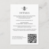 Garden Bee Wedding Informatiekaartje (Voorkant)