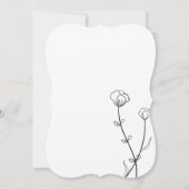 Garden Bee Wedding Kaart (Achterkant)