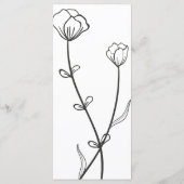 Garden Bee Wedding Menu (Achterkant)