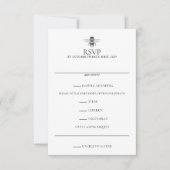Garden Bee Wedding RSVP Kaartje (Voorkant)