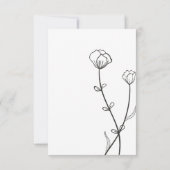 Garden Bee Wedding RSVP Kaartje (Achterkant)