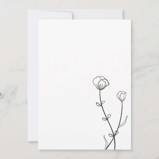 Garden Bee Wedding Save The Date (Achterkant)