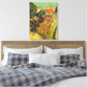 Garden Behind a House van Vincent van Gogh Canvas Afdruk (Insitu (Slaapkamer))