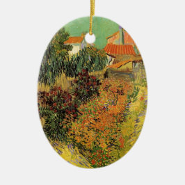 Garden Behind a House van Vincent van Gogh Keramisch Ornament