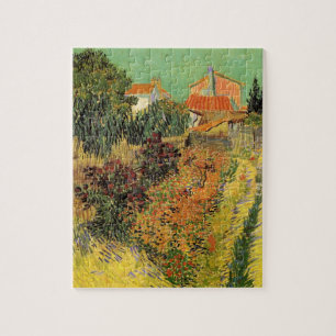 Garden Behind a House van Vincent van Gogh Legpuzzel