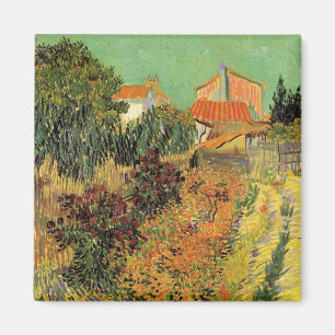 Garden Behind a House van Vincent van Gogh Magneet