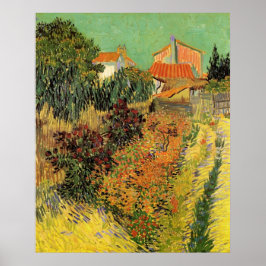Garden Behind a House van Vincent van Gogh Poster