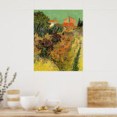 Garden Behind a House van Vincent van Gogh Poster (Keuken)