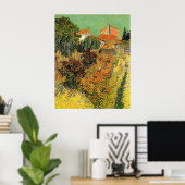 Garden Behind a House van Vincent van Gogh Poster (Thuiskantoor)