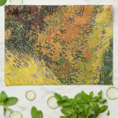 Garden Behind a House van Vincent van Gogh Theedoek (Gevouwen)