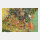 Garden Behind a House van Vincent van Gogh Theedoek (Horizontaal)