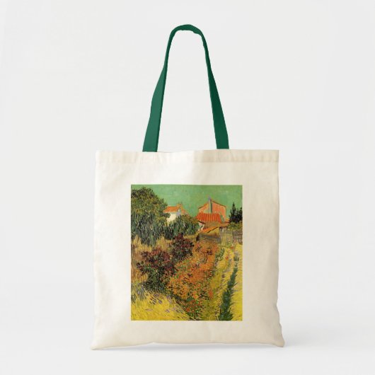 Garden Behind a House van Vincent van Gogh Tote Bag (Voorkant)