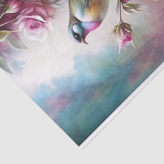 Garden Bird Art Decoupage Tissuepapier (Detail)