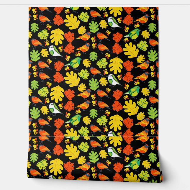 Garden Bird Home Decor Print Behang (Afrollen)
