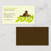 Garden Bird Silhouettes Visitekaartje (Voorkant / Achterkant)