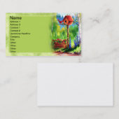 Garden Birdhouse Painting Visitekaartje (Voorkant / Achterkant)