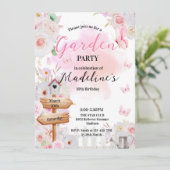 Garden Birthday invitation Kaart (Staand voorkant)