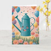 Garden Birthday Wishes Kaart (Gele Bloem)