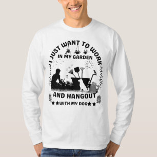 Garden Bliss: Hondenliefhebbers en groene duimen v T-shirt