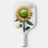 Garden Bloom Pickleball – Schattigee zonnebloem &  Paddle (Achterkant)