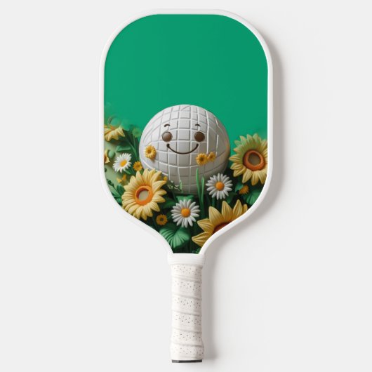 Garden Bloom Pickleball – Schattigee zonnebloem &  Paddle (Voorkant)