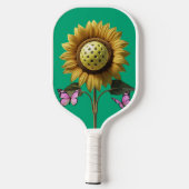 Garden Bloom Pickleball – Schattigee zonnebloem & Pickleball Paddle (Achterkant)