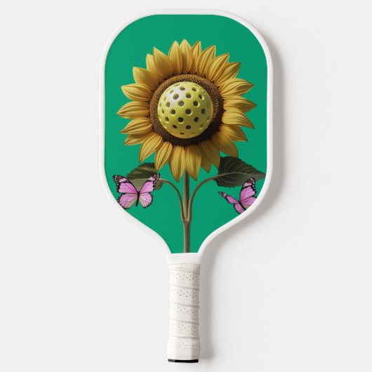 Garden Bloom Pickleball – Schattigee zonnebloem &  Pickleball Paddle (Achterkant)