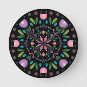 Garden Bloom Ronde Klok (Voorkant)