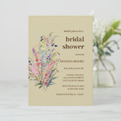 Garden Blooms Bridal Shower Kaart (Staand voorkant)