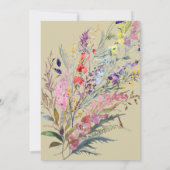 Garden Blooms Bridal Shower Kaart (Achterkant)