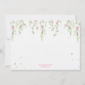 Garden Blooms Bridal Shower Kaart (Achterkant)