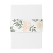 Garden Blooms Invitation Belly Band Uitnodigingen Wikkel (Achterkant Voorbeeld)