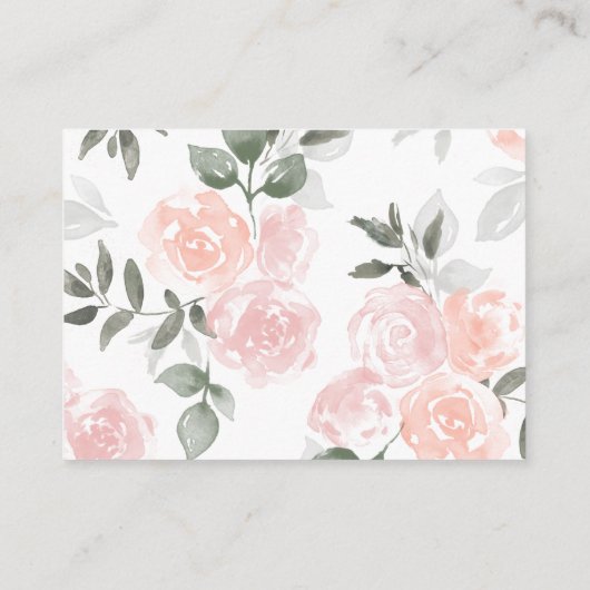 Garden Blooms RSVP door website insert Informatiekaartje (Achterkant)