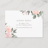 Garden Blooms RSVP door website insert Informatiekaartje (Voorkant)