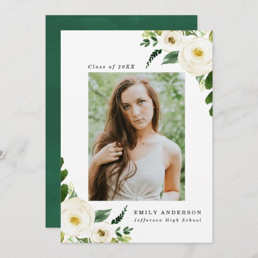 Garden Blooms | Uitnodigingen van fotograaf (Voorkant / Achterkant)