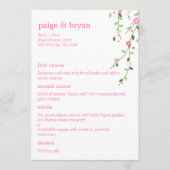 Garden Blooms Weddenschapskaart Menu (Voorkant)