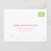 Garden Blooms Wedding RSVP Briefkaart (Achterkant)