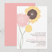 Garden Blossom Wedding Uitnodiging (Voorkant / Achterkant)