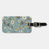 Garden Blue Bloom Bagagelabel (Voorkant horizontaal)