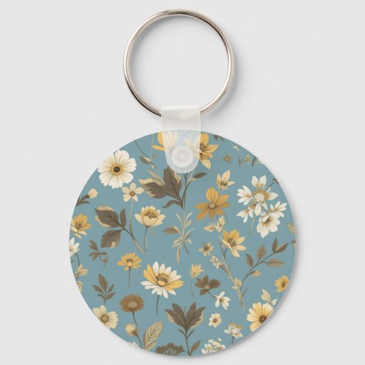 Garden Blue Bloom Bags' Sleutelhanger (Voorkant)