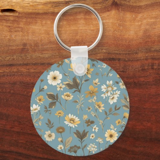 Garden Blue Bloom Bags' Sleutelhanger (Achterkant)