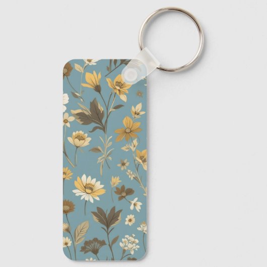 Garden Blue Bloom Bags' Sleutelhanger (Achterkant)