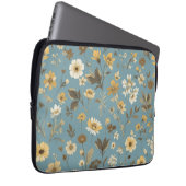 Garden Blue Bloom Laptop Sleeve (Voorkant Rechts)