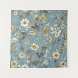 Garden Blue Bloom Wandkleed