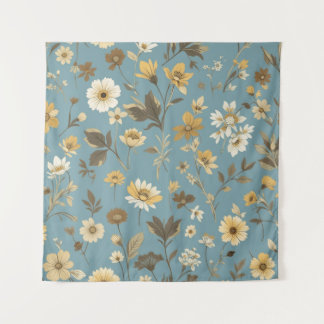 Garden Blue Bloom Wandkleed