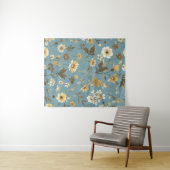 Garden Blue Bloom Wandkleed (In Situ (horizontaal))