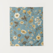 Garden Blue Bloom Wandkleed (Voorkant)