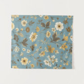 Garden Blue Bloom Wandkleed (Voorkant (horizontaal))