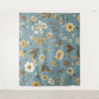Garden Blue Bloom Wandkleed