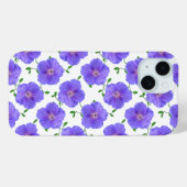 Garden Blue Geranium Flower op elke kleur Case-Mate iPhone Case (Achterkant (horizontaal))